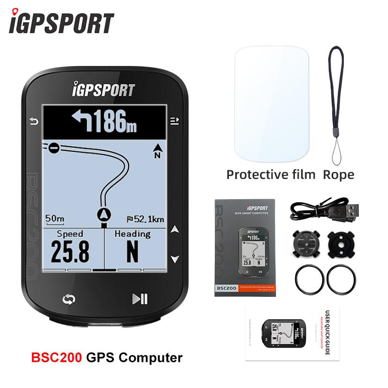 IGPSPORT BSC200 Bluetooth Навигационный Велокомпьютер Беспроводной Спидометр Поддержка Измерителя Мощности Для Езды на Велосипеде на Открытом Воздухе
