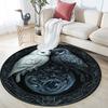 Beautiful Owl pattern round rug,Carpet Rug for Living Room Bedroom Playroom ,Non-slip Floor Mat,Holiday Gifts and Birthday Gifts.