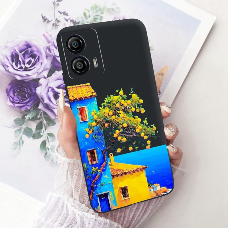 For Motorola Moto G53 5G Case XT2335-2 New Stylish Butterfly Flower Fundas Soft Silicone Phone Cover For Moto G13 G23 G73 Bumper