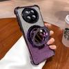 Роскошный чехол-держатель с блестками и зеркалом для Huawei Mate 70 60 50 pro, противоударный чехол, магнитная подставка-держатель, ударопрочный мягкий чехол