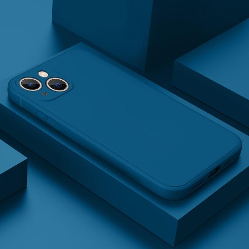 Luxury Matte Square Liquid Silicone Case For iPhone 16 Pro 15 14 Pro Max Plus 13 12 11 Pro Max XS X XR 7 8 Plus Thin Soft Cover Candy Cases