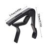 Stable Rubber Padded Guitar Capo Aluminum Zinc Zinc Alloy Violin Tune Change Clamp Guitar Pick Holder  Banjo