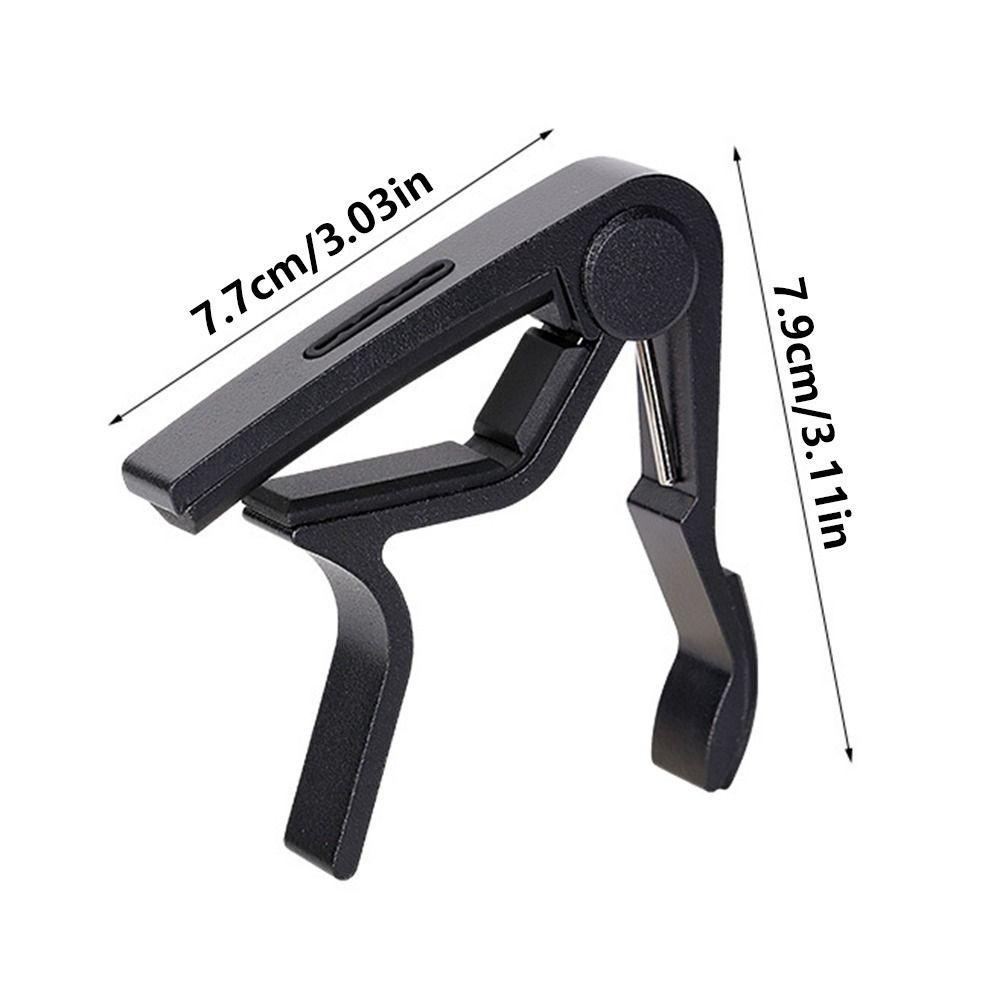 Stable Rubber Padded Guitar Capo Aluminum Zinc Zinc Alloy Violin Tune Change Clamp Guitar Pick Holder Banjo