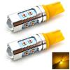 2 Pcs W16W LED Bulb T15 12-24V CANBUS Orange USA for Red Off-Road Lenses