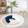 Round Carpet Nordic Modern Geometric Print Home Decor Hanging Basket Foot Mat Study Chair Floor Rug Living Coffee Table Carpets