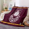 FC Ham United Crest Flannel Blanket, Soft Polyester, Modern Design, All-Season for Camping, Travel, Gifts for holidays or birthdays