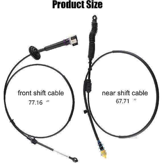 Automatic Transmission Gear Shifter Cable Replacement For 12477640 Compatible With 1999-2007 Chevy Silverado GMC Sierra 1500 2500 3500 Classic