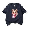 Kids Cotton T Shirt Girl With Pink Unicorn Print Crew Neck Short Sleeve Tee Casual Boys Girls Summer Tops