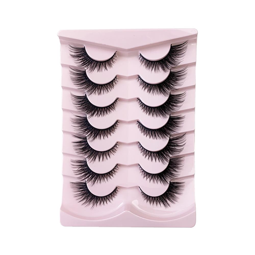 7 Pairs Lashes False Eyelashes Makeup Tools Natural Thick Volume Eyelashes Beauty Fluffy Eyelashes Fox