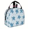 Reusable Turtle-Themed Insulated Lunch Bag for Adults & Men - Leakproof, Cooler Bag with Secure Zipper Closure, Perfect for Work