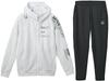 Комплект из солнцезащитного трикотажного джерси Move Sport с рисунком сверху и снизу, алфавит WH00xBK00 белого цвета x [Move Sports] с капюшоном/брюками ST5SJG10M/ST5SPZ10M (Дж. П.,