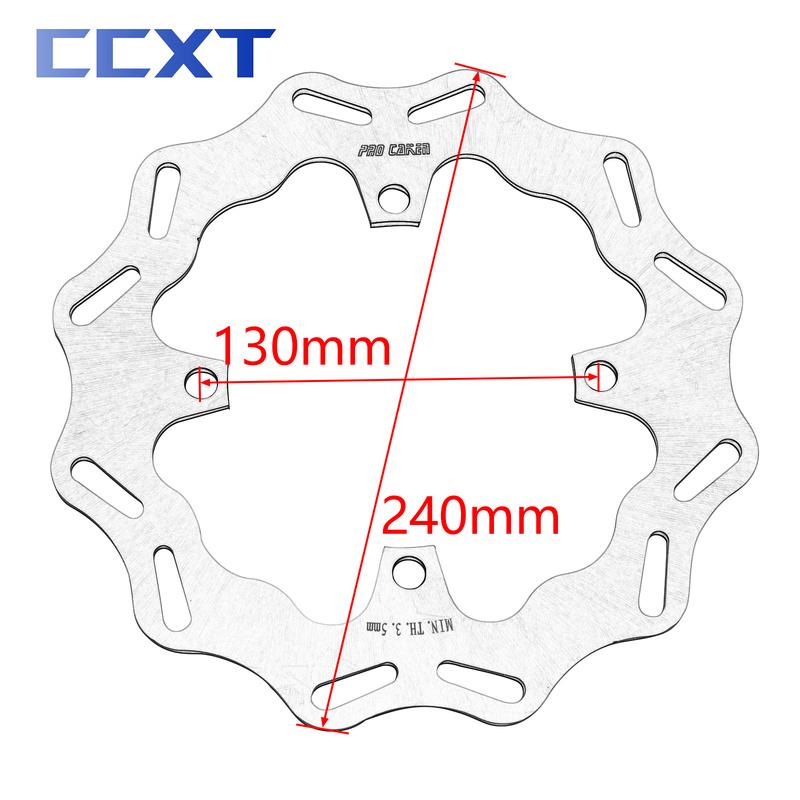 Motorcycle 270mm 240mm Front Rear Brake Disc Rotor For Kawasaki KX KLX KX125 KX250 KX250F KX450F KLX450R Motocross Accessories