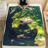 Kakashi Hatake Fashion Print Flannel Blanket, Soft Warm Cover Ideal for Home Use, Picnic, Trip, Bed, Sofa and Chair.-TING