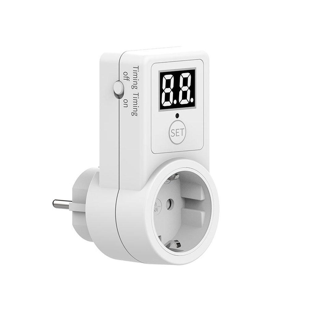 1 PC EU Electronic Digital Countdown Switch Mechanical 220-240V Timer Two Digit Display Timer Universal Timing Socket3