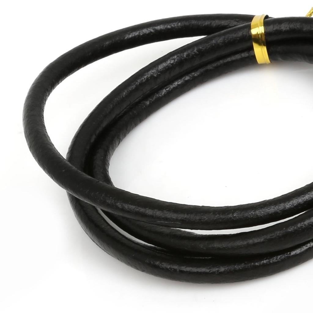 Натуральная круглая кожаная нить для изготовления браслетов, ювелирных изделий, DIY, шнур, шнур