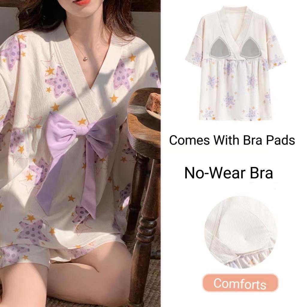 Пижама из двух частей и домашняя одежда, женская модель, летний женский костюм из хлопка, домашняя одежда, повседневный костюм