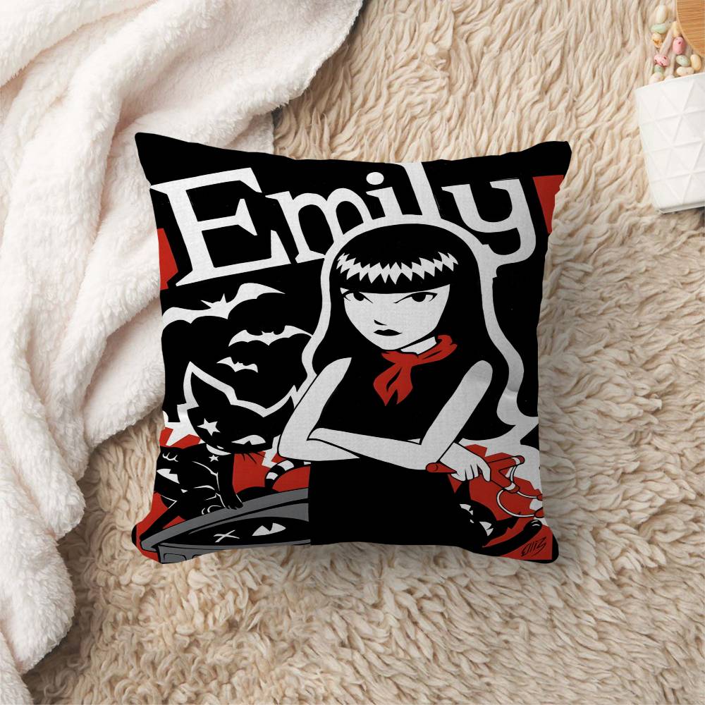 Comics E-Emily The S-Strange Pillow Cover Design Cushion Cover Decor Holiday Decorati