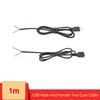 Copper USB Single Male Head Two Core Charging Cable Four Core Data Cable USB Connection Cable Tin Supply Cable Extension Cable