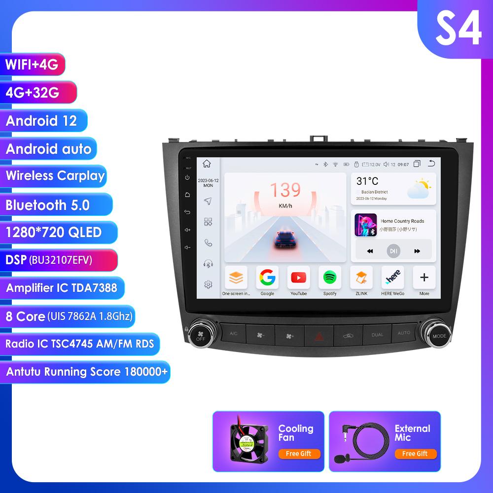 OSSURET For Lexus IS250 200 300 350 2006 2007 2008-2012 Android Car Radio 2din Multimedia Video Player GPS Navi Stereo 4G DSP Intelligent Carplay