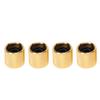 4Pcs Potentiometer Knob Wide Compatibility Strong Delicate Electric Guitar Control Knob Gold