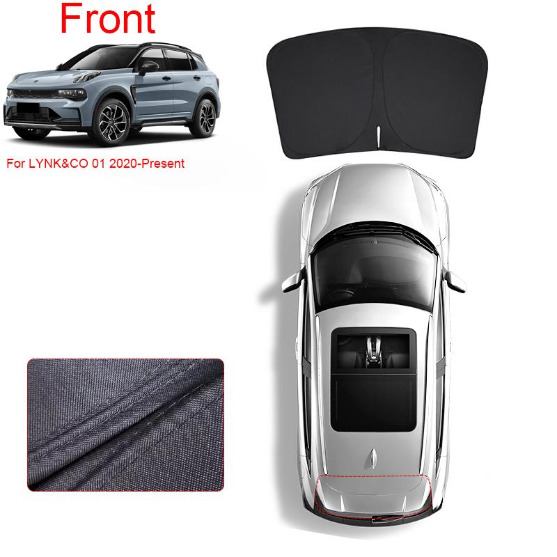 Car Black Window Privacy Sunshade For LYNK&CO 01 2020-Present Anti-UV Heat Insulation Protect Cover Auto Interior Accessory