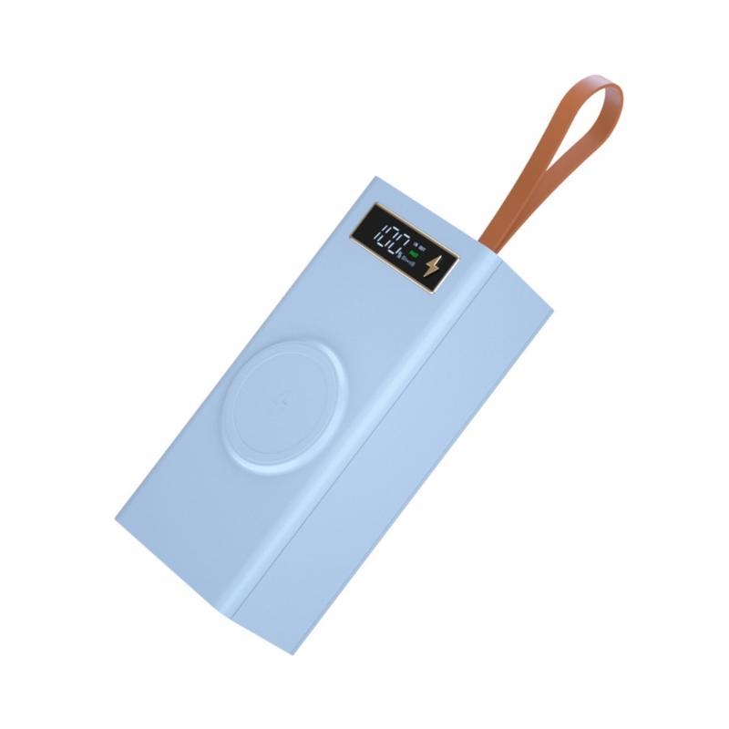 Бокс для хранения аккумуляторов 24x18650, чехол для повербанка с быстрой зарядкой PD, поддержка функций беспроводной зарядки/быстрой зарядки