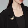 Брошь Ретро Стиль Круглая Цветочный Дизайн Булавка для Лацкана с Инкрустацией Имитацией Опала Свитеры Воротники Шляпы Сумки Пальто Шарфы Значок Аксессуар для Наряда