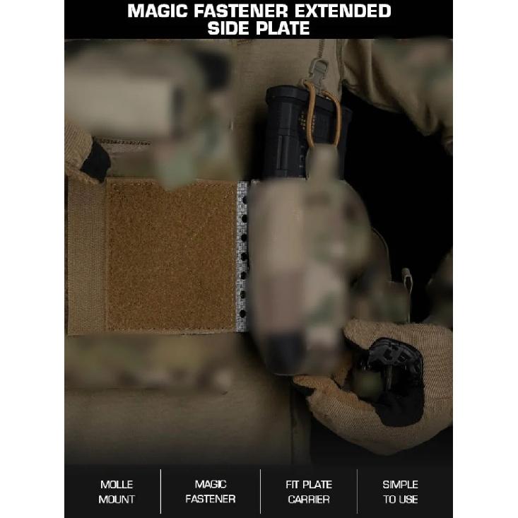 MOLLE Side Armor Panel | Hunting Vest Expander for Airsoft | Hunting & Survival Training Gear