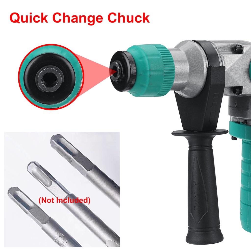 2 In 1 Electric Impact Drill Rotary Hammer Brushles Cordless Hammer Electric Drill for 18V Battery