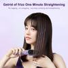 Портативный перезаряжаемый USB-выпрямитель для волос, прямая расческа для выпрямления волос двойного назначения