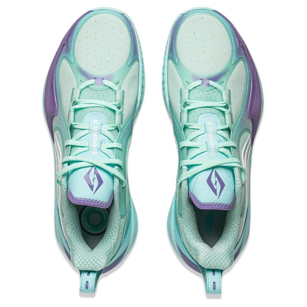 Баскетбольные кроссовки Li Ning Speed 2V2 Мужские Низкие Плавающий Зеленый Небесно-Голубой ABPV003-7