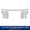For Ford F-150 Lightning 2022-2025 F150 Smoked Black Clear Car Headlight TPU PPF Kit Gloss Protection Film Sticker Accessories