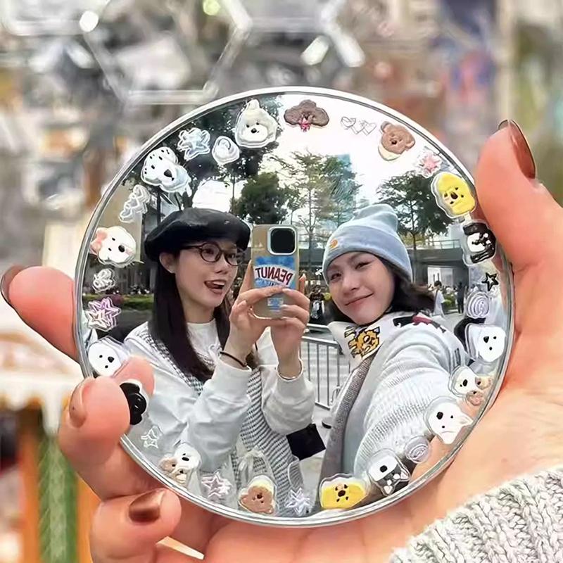 Ручное выпуклое зеркало для селфи DIY Мини-круглое зеркало Портативное выпуклое широкоугольное сферическое зеркало для iPhone Samsung Влогинг