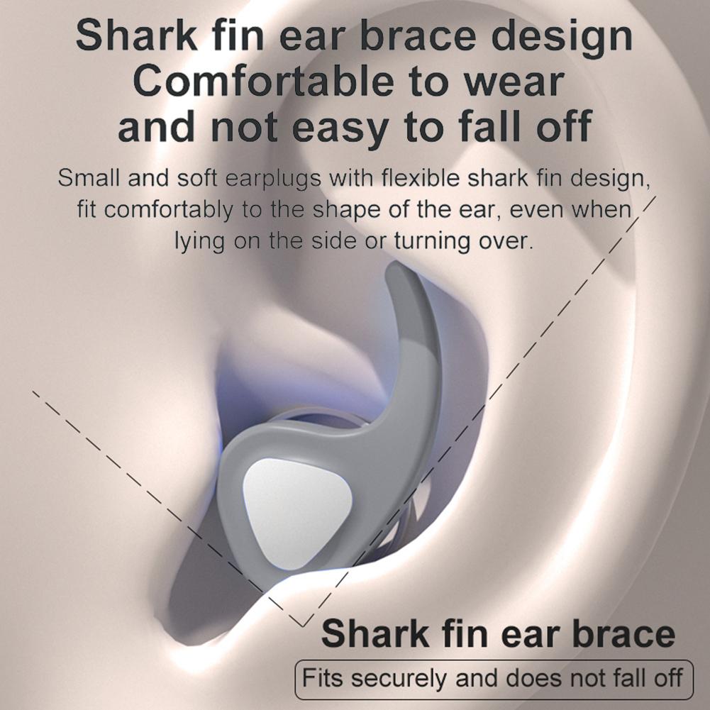 #L Детские силиконовые беруши водонепроницаемые шумоподавляющие многоразовые для плавания (серый