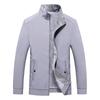 Осенняя тонкая мужская куртка для мужчин среднего возраста, для пожилых людей, весна и осень, воротник-стойка для пожилых людей