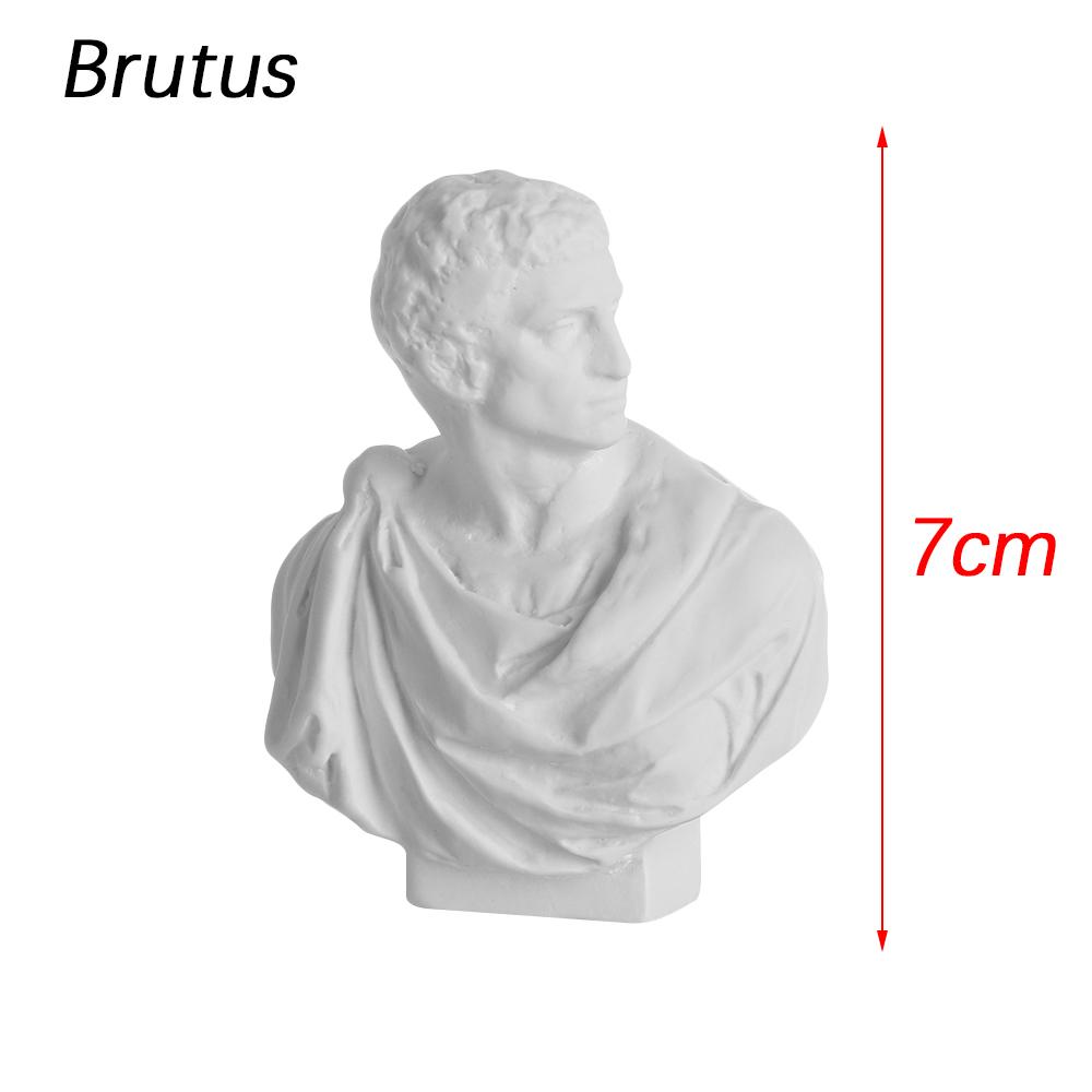 1PC Nordic Style Sculpture Greek Mythology Plaster Statue David Head Portraits Bust Mini Gypsum Statue Drawing Practice Crafts