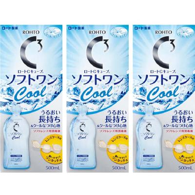 Rohto Contact Care Rohto C Cube Soft One Cool A 500 мл 3 упаковки