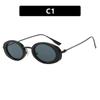 Vintage Oval Sunglasses Women Luxury Brand Designer Small Oval Sun Glasses Uv Retro Black Glasses Ladies Goggle Cute Sexy