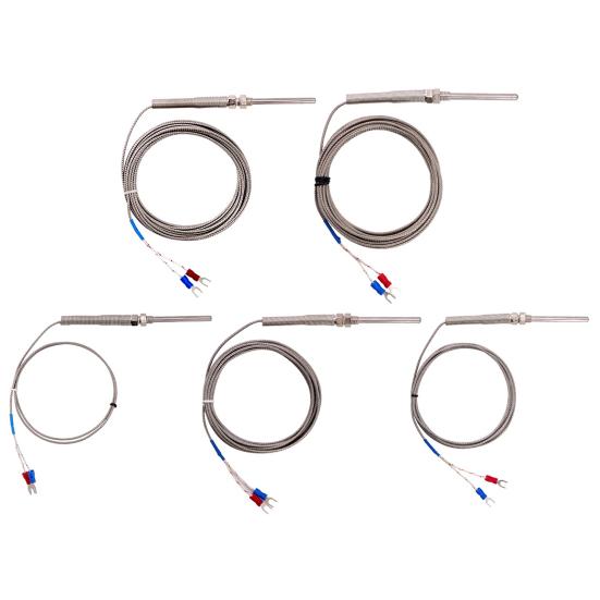 Термопара K-типа 1/2/3/4/5 м, датчик температуры 30 мм, измеритель температуры, резьба M8