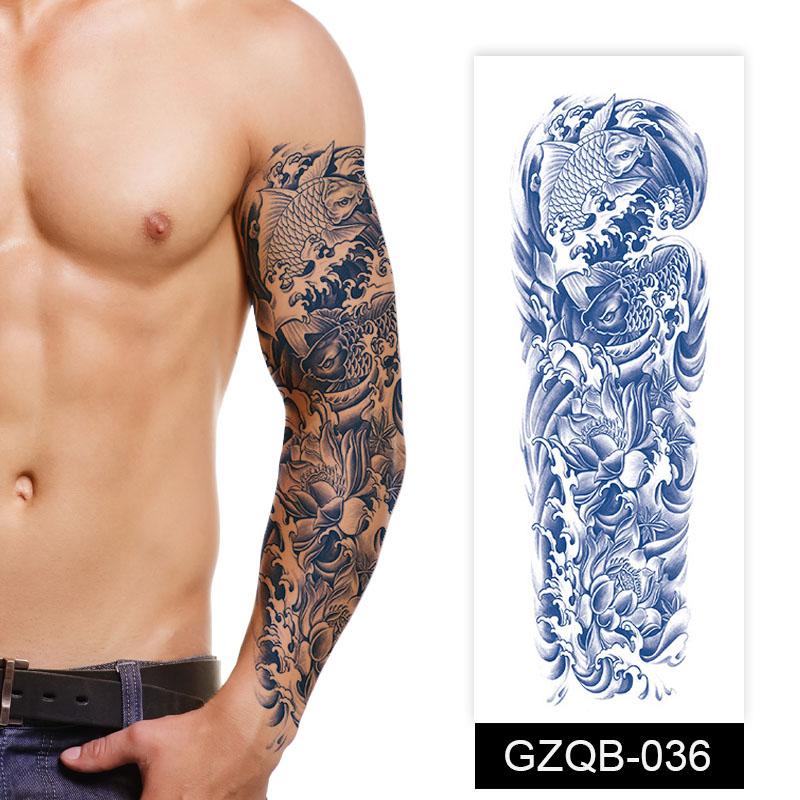 Quality Dragon Design Customized Logo Arm Leg Skin Protective Herbal Juice Tattoo Stickers