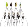 MUQZI Sports Accessory 18g 5 Arm Alabama Rig Head Umbrella Fishing Group Lures Bass Swimming Baits