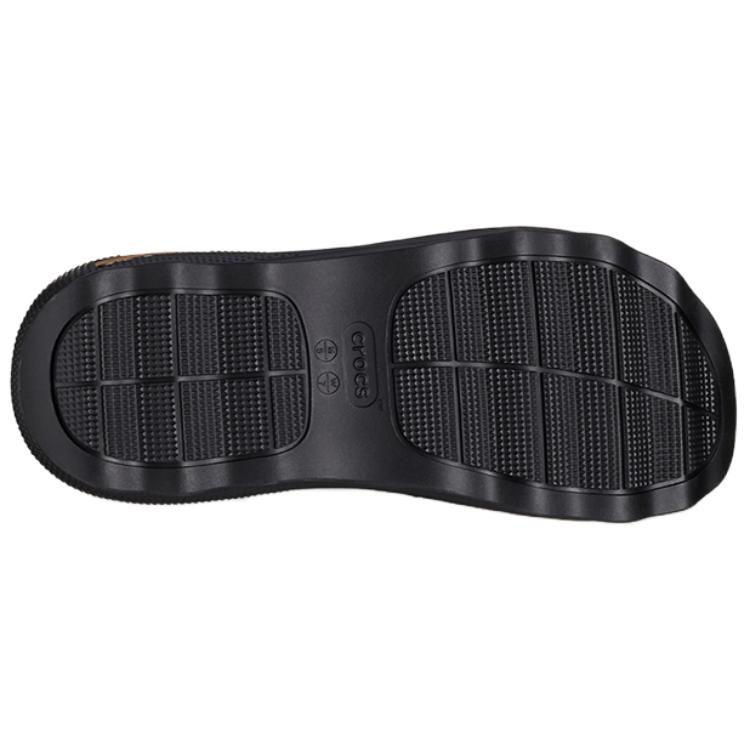 Crocs Нескользящие Износостойкие Нескользящие Износостойкие Шлепанцы для Скольжения Женские Черно-Золотые 210459-072