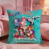 Cartoon EEnchantimals Cushion Cover Premium Comfort Reversible Pillow Cove Two In One Design For Any Room  Car Interior