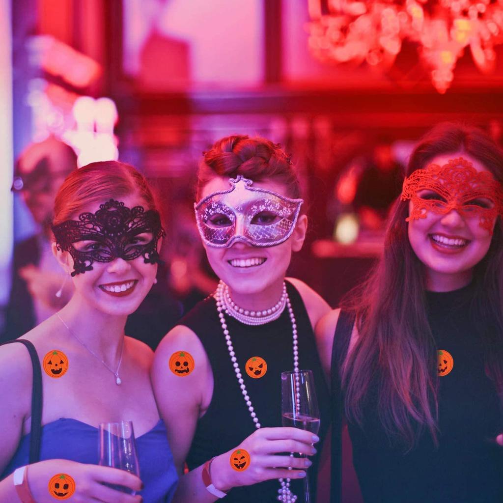 500шт Хэллоуин скелет круглый стикер этикетки конфеты сумка стикер Хэллоуин украшения декор тыква