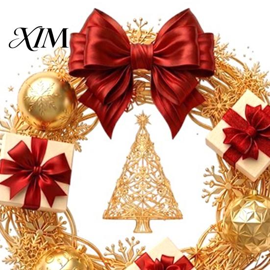 Removable Holiday Decals Christmas Wreath Static Window Sticker, Decorative for Glass Doors And Windows, Xmas Decorations PVC Wall Cling Home