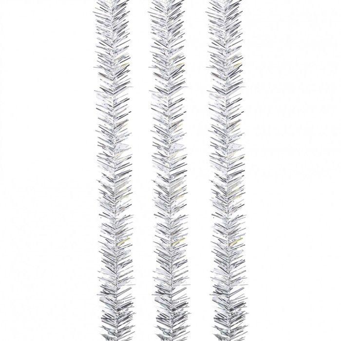 Set de 3 Guirlandes 1 pli argent 2 m