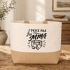 Sac J’peux pas j’ai MMA J'peux pas minimaliste | Cabas en Coton avec Fond Jute 18 L 48 × 37 × 13 cm | Marché Shopping Plage Courses
