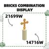 Нетоксичные 588 шт./Лот 21699W Строительные Кубики-Крестики Moc Цветные Аксессуары Совместимые с Кирпичиками DIY Запасные Части Игрушки Подарочная Коробка
