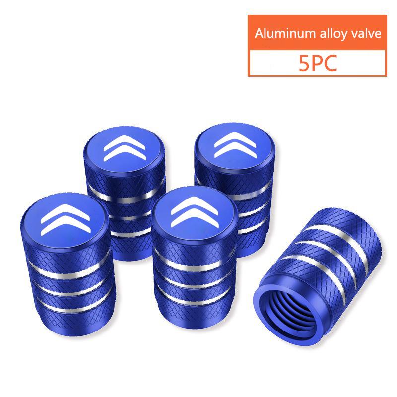 5Pcs Metal Alloy Car Wheel Tire Valve Stem Caps For Citroen C4 C3 C5 C1 C2 Berlingo C-Elysee C4-Picasso C4-Aircross Accessories alp123