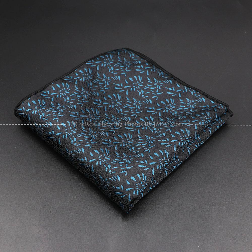 High Quality Men Handkerchief Red Blue Rose Floral Constellation Designed Wave Lines 26cm Width Tuxedo Suit Shirt Pocket Square